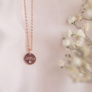 "Emma" inscription MINI necklace